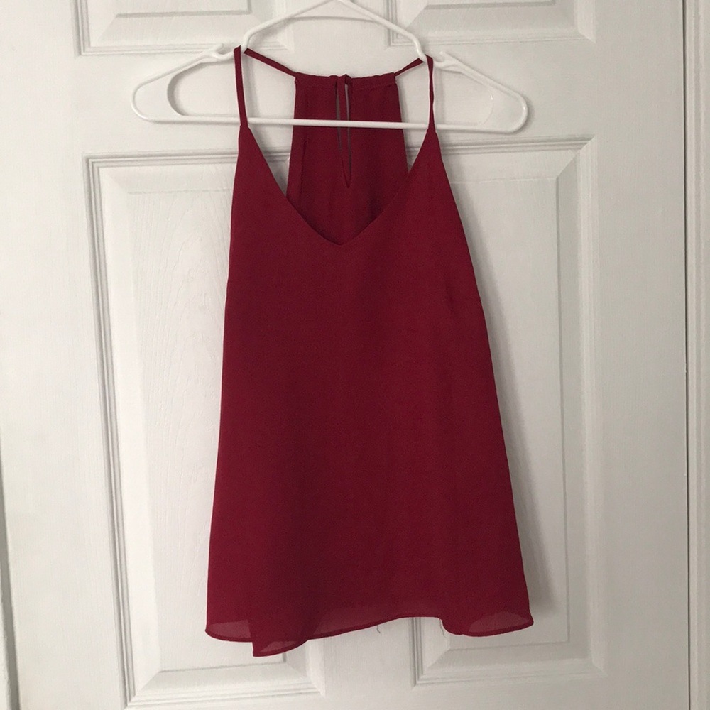 Red tank top